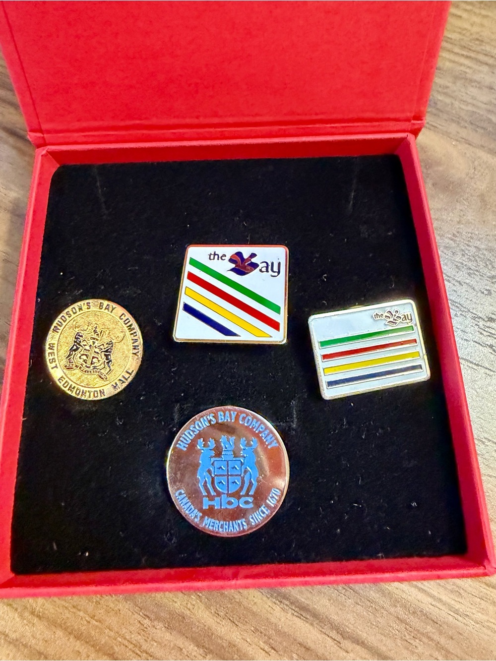 Rare! Set of 4 Hudson's Bay Company Souvenir Pins